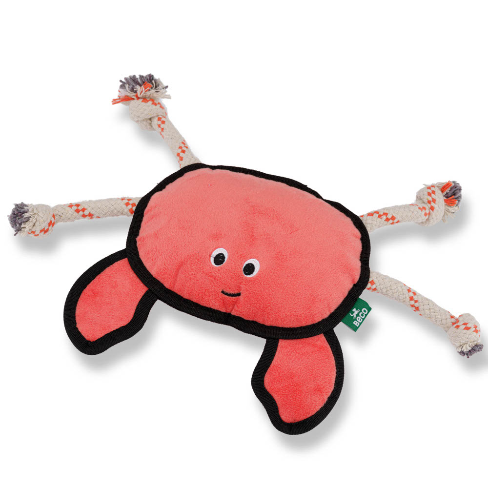 beco-recycled-plastic-rough-and-tough-dog-toy-crab