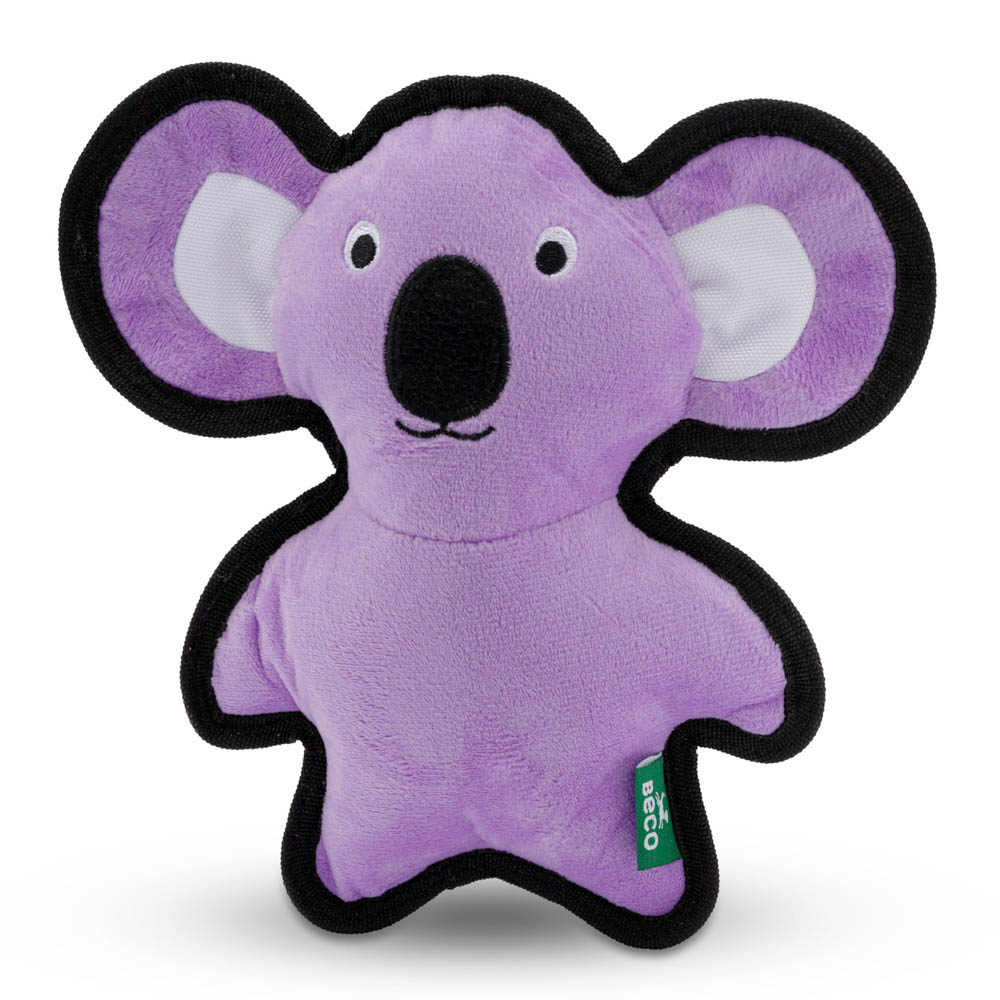 beco-recycled-plastic-rough-and-tough-dog-toy-koala