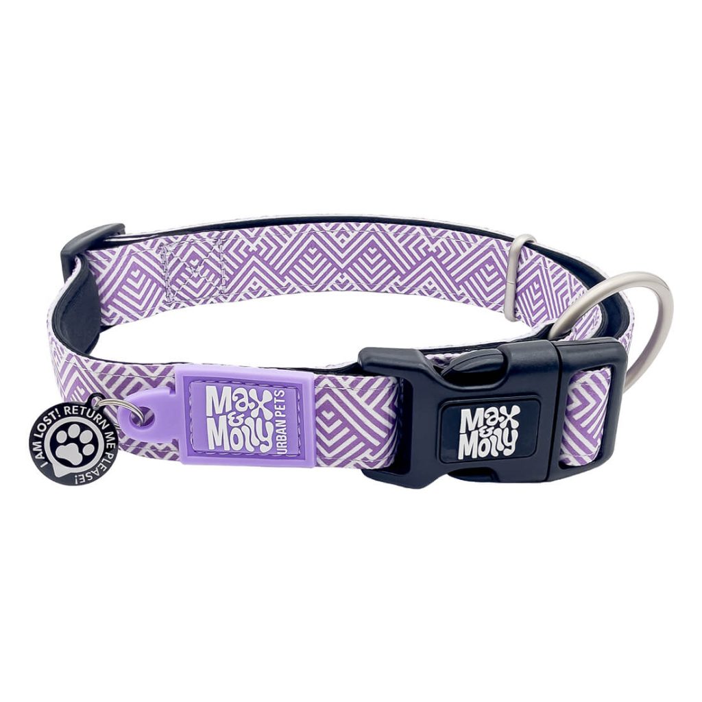 mykonos lilacy dog collar