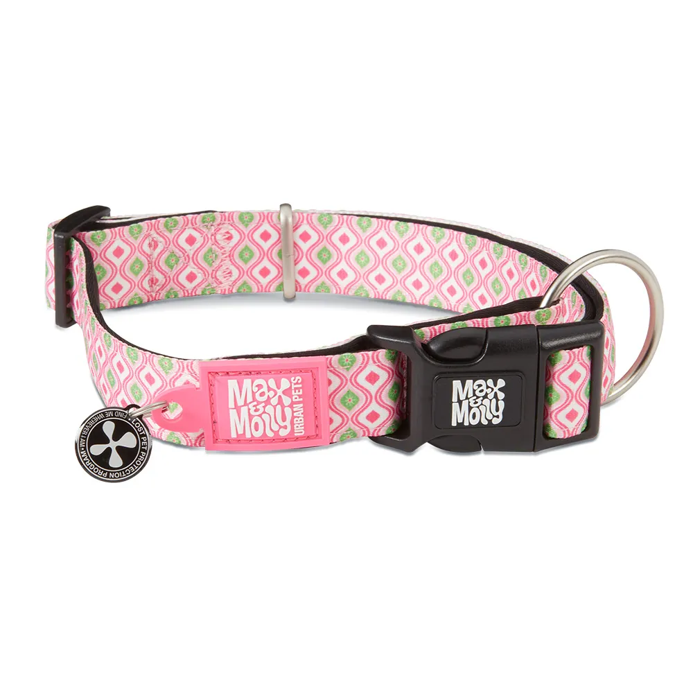 retro-pink-dog-collar